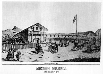 Mission Dolores, San Francisco, Kaliforniya, 19. yüzyıl 1937 by Unbekannt
