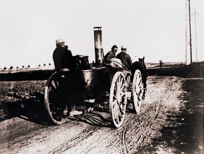 Mobil mutfak çizgide ilerliyor, c1914-c1918 by Unbekannt