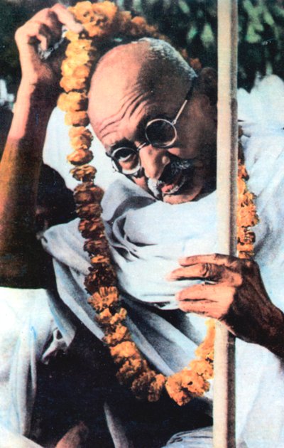 Mohandas Karamchand Gandhi 1869-1948, Hindistan Milliyetçi lideri by Unbekannt