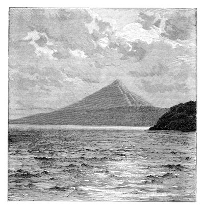 Mombacho Volkanı ve Nikaragua Gölü kıyıları, c1890 by Unbekannt