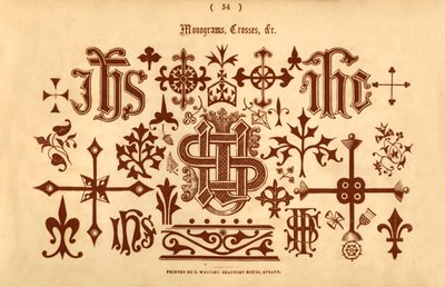 Monogramlar, Haçlar vb., 1862 by Unbekannt