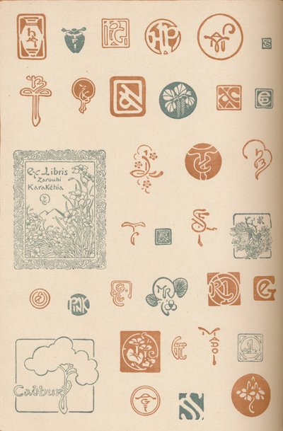 Monogramlar ve İşaretler, c1890, 1905 by Unbekannt