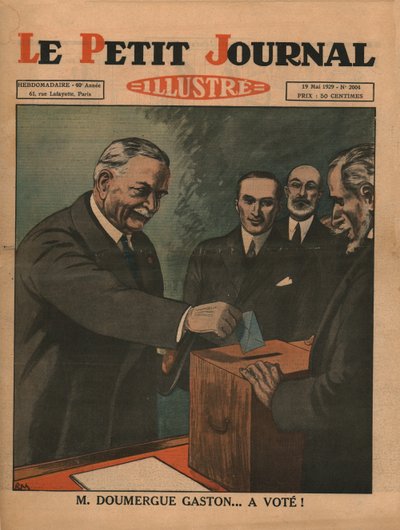 Mösyö Gaston Doumergue...oy verdi!, 1929. by Unbekannt