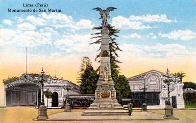 General San Martin Anıtı, Lima, Peru, 20. yüzyılın başlarında by Unbekannt