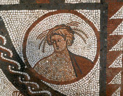 Mozaik zemin, Lullingstone Roman Villa, Eynsford, Kent, c1980-c2017 by Unbekannt