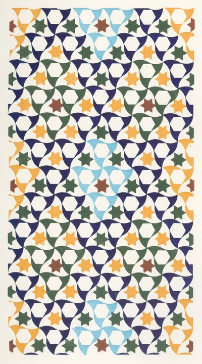 Generalife'nin portikosundan mozaik, 1907. by Unbekannt