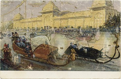 Moskova Kışı 2259. Einem Çikolata Fabrikası'nın geleceğine dair Moskova'ya ait bir dizi kartpostaldan by Unbekannt