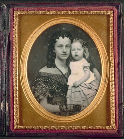 Anne ve Çocuk, c. 1855. by Unbekannt