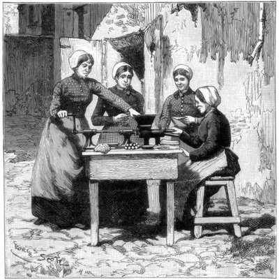 Patlayıcı sakız kartuşlarının kalıplanması, Isleten, Fluelen yakınlarında, İsviçre, 1893 by Unbekannt