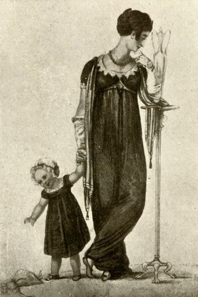 Anne ve çocuğun yas elbisesi, 1809, 1937. by Unbekannt