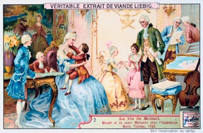 Mozart, yedi yaşında İmparatoriçe Maria Theresa