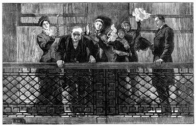 Bay Gladstone Balkondan Kalabalığa Sesleniyor, 19. Yüzyılın Sonları by Unbekannt