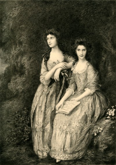 Bayan Sheridan ve Bayan Tickell, c1772, 1908. by Unbekannt