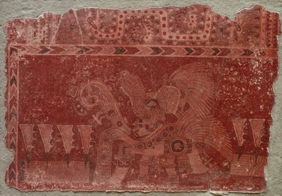 Elit Erkek ve Maguey Kaktüs Yapraklı Duvar Parçası, 500-550. by Unbekannt