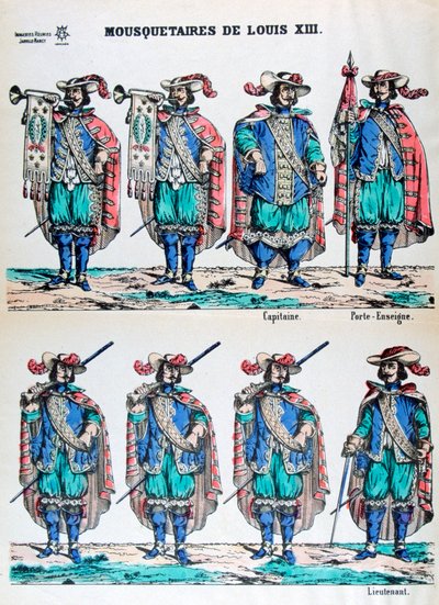 Louis XIII silahşörleri, 17. yüzyıl 19. yüzyıl by Unbekannt