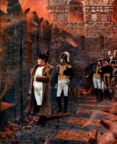 Napolyon ve ekibi Moskova