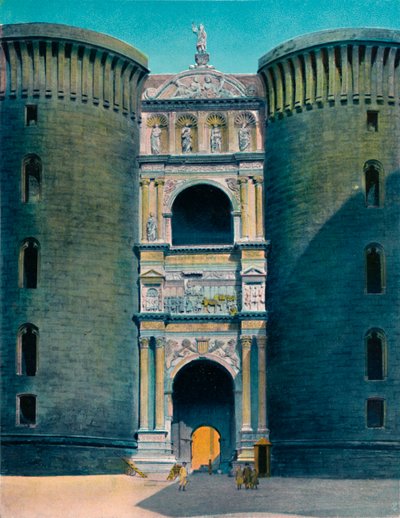 Napoli - Castel Nuovo, Arco DAragona, c1900. by Unbekannt