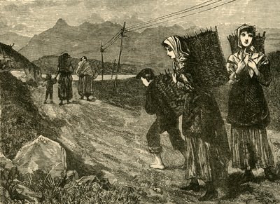Turbaya Giden Yerliler, 1898. by Unbekannt