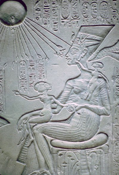 Nefertiti ve iki kızı by Unbekannt