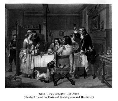 Nell Gwyn Ballards satıyor, 19. yüzyıl by Unbekannt