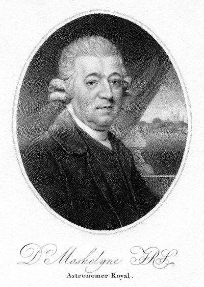Nevil Maskelyne, İngiliz astronom, 1804 by Unbekannt