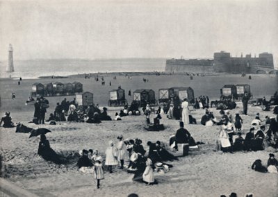 New Brighton - Limanı ve Deniz Fenerini Göstermek, 1895 by Unbekannt