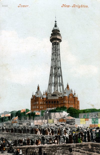 New Brighton Kulesi, Wallasey, Cheshire, c1898-c1921 by Unbekannt