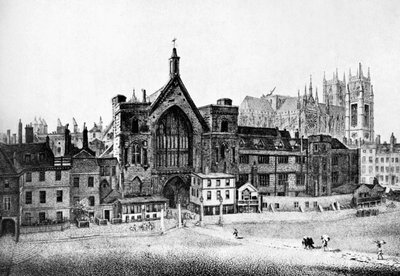 New Palace Yard, Westminster, 18. yüzyılda, c1905 by Unbekannt