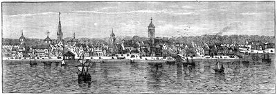 18. yüzyılın ortalarında New York, c1880 by Unbekannt