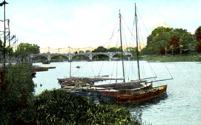 Yeni kilit ve köprü, Richmond, Londra, 20th Century by Unbekannt