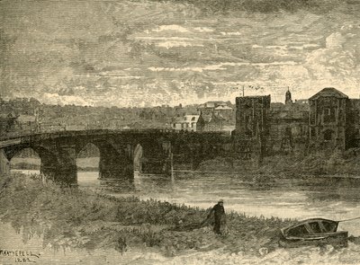 Newport Köprüsü ve Kalesi, 1898. by Unbekannt