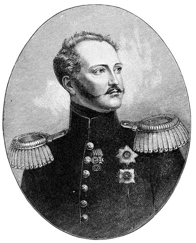 Nicholas I 1796-1855, askeri üniformalı Rusya Çarı by Unbekannt