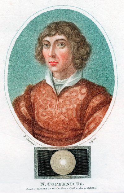 Nicolaus Copernicus, Polonyalı astronom, 1802 by Unbekannt