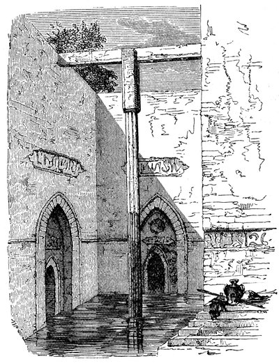 Roda adasında Nilometre, Kahire, Mısır, c1895 by Unbekannt