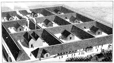 Nitrogliserin işleme tesisi, patlayıcı fabrikası, Val Bormida, Cengio yakınlarında, İtalya, 1888 by Unbekannt