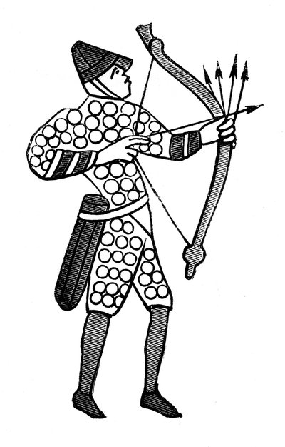 Norman okçu, Bayeux Goblen, c1070s, 1870 by Unbekannt