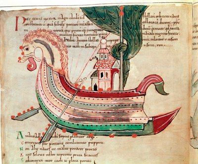 İskandinav ejderha pruvalı gemi, c10th Century by Unbekannt