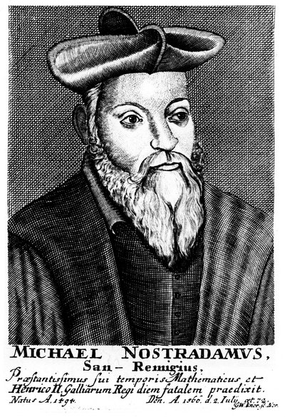 Nostradamus, 16. yüzyıl Fransız doktor ve astrolog, 1725 by Unbekannt