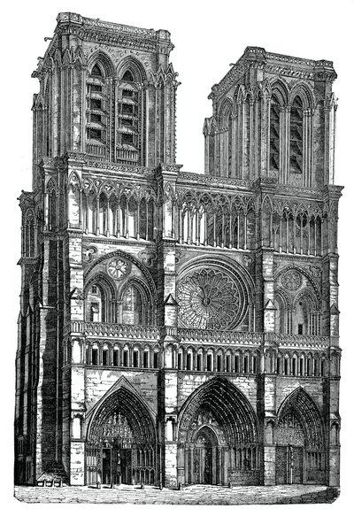 Notre Dame, Paris, 1870 by Unbekannt