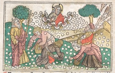 Nürnberg İncili: Cennetten Düşen Manna, 1400