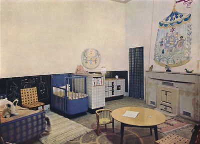 Esmé Gordon tarafından tasarlanan kreş, A.R.I.B.A., A.R.I.A.S., c1945 by Unbekannt