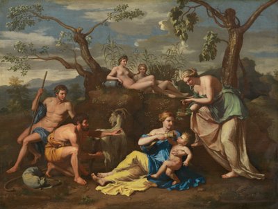 Çocuğu Besleyen Periler Jüpiter, c. 1650. by Unbekannt