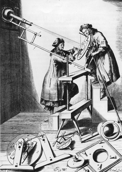 Güneş tutulmasını gözlemlemek, 1673 by Unbekannt