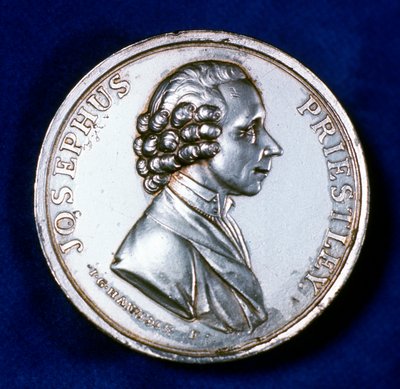 Joseph Priestley 1733-1804 için hatıra madalyasının ön yüzü, 1803 by Unbekannt