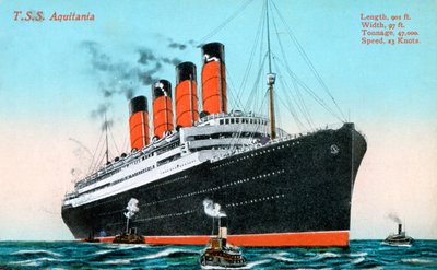 Okyanus gemisi RMS Aquitania, 20. yüzyıl by Unbekannt