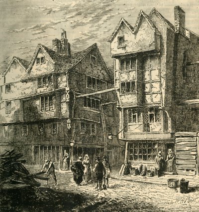 Eskiden Kasaplar Sırasında Duran Eski Evler, yaklaşık 1800, 1881. by Unbekannt