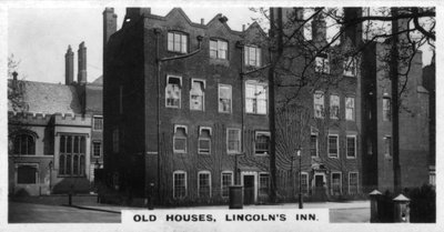 Eski Evler, Lincolns Inn, Londra, 1920