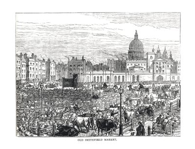 Eski Smithfield Pazarı, 1878 by Unbekannt