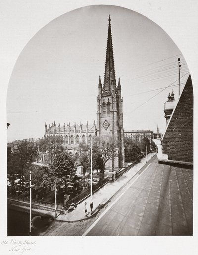 Old Trinity Kilisesi, New York City, New York, ABD, 1865 dolayları by Unbekannt