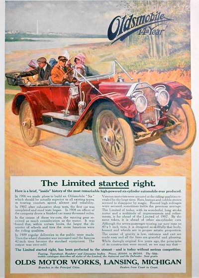 Oldsmobile araba reklamı, 1911 by Unbekannt